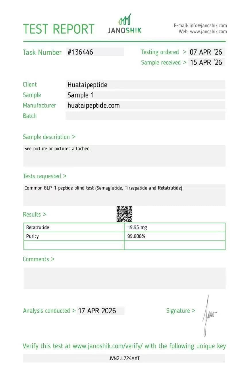 Certificate of Analysis 4